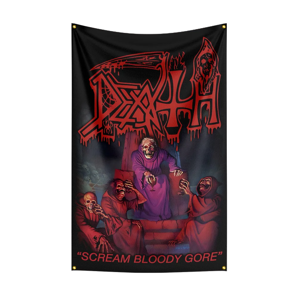 D-death-bands Flag Flags Room Decoration Outdoor Decors Personalized Items Flags For Garage Bedrooms Home Tapestry Flag