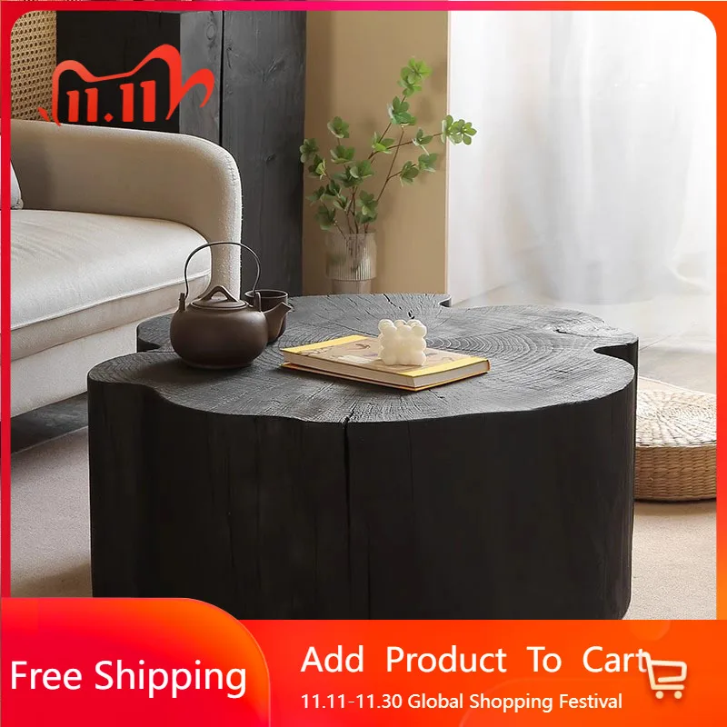 

Wood Antique Coffee Table Minimalist Living Room Unique Space Saving Coffee Table Round Designer Kaffee Tische Home Furniture