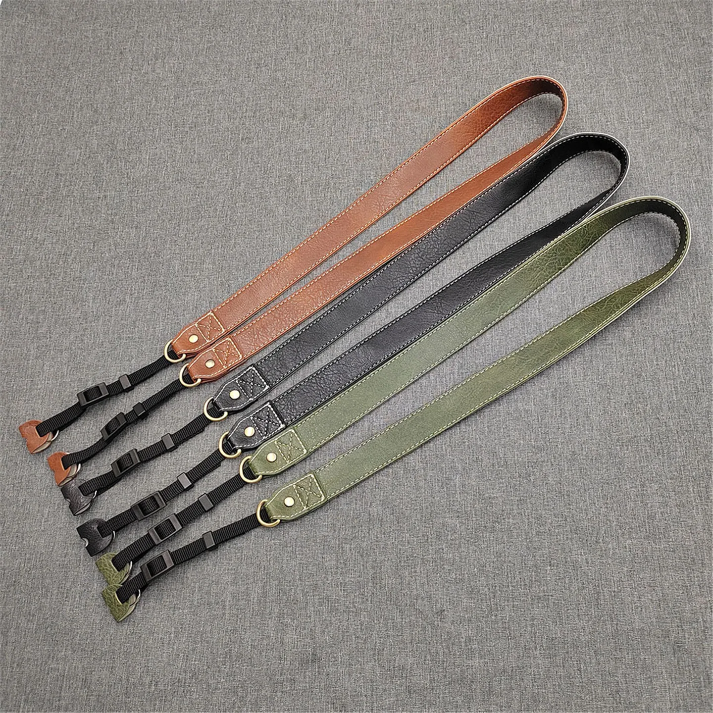 حزام الكاميرا من جلد البولي يوريثان، ملحقات التصوير الفوتوغرافي القابلة للتعديل، ملحقات الكاميرا الفاخرة، حزام كتف كاميرا بسيط