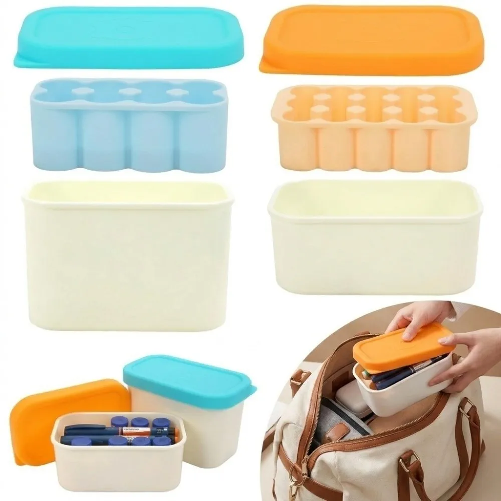 10ml Vial Compatible Peptide Organizer Dishwasher-Safe Reusable Small Peptide Case 5ml Vial Compatible Portable Vial Holder Box