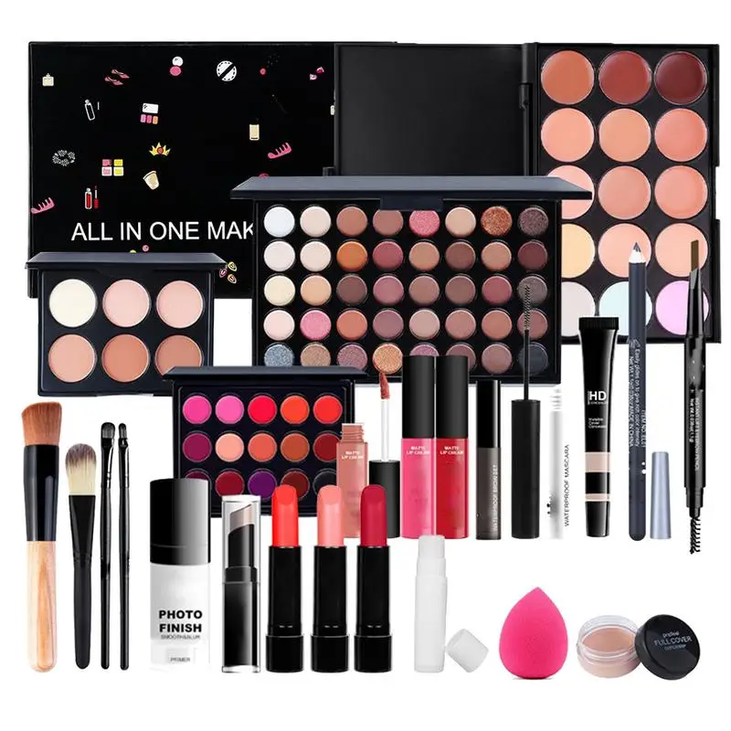 Cosmetic Set Combination Makeup Set All-in-One Women's Makeup Gift Set 24 Pcs Long Lasting Natural Makeup Effection for females