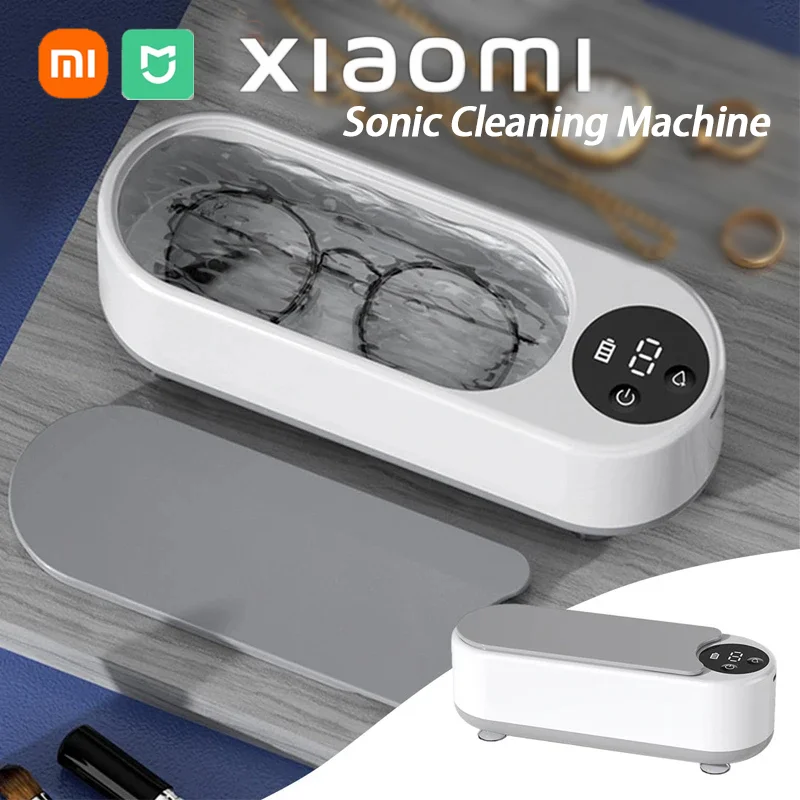 Xiaomi MIJIA pembersih ultrasonik, SIKAT Makeup pembersih mesin pembersih perhiasan rumah tangga portabel 450ml