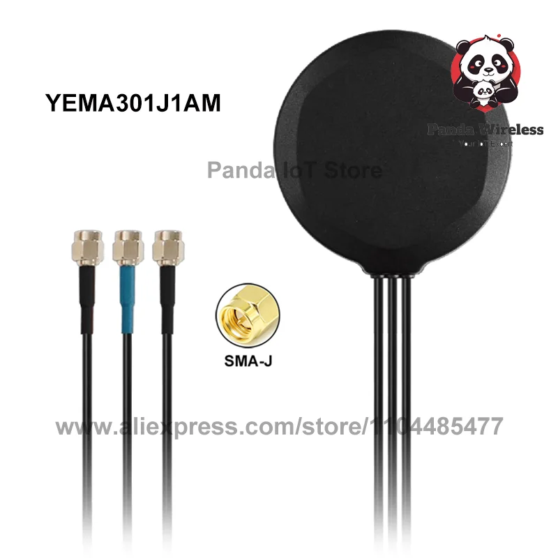 

1pcs Quectel Ultra-Wide-Band YEMA301J1AM Or YB0008AA 4G+4G+GNSS 3in1 Combo External Antenna SMA Male For EC25 SIM7600 EG95