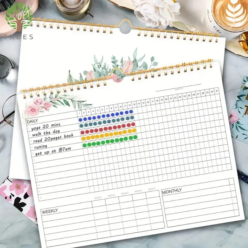 2024 Wall Hanging Calendar Yearly Planner Sheet Memo Pad To Do List Agenda Schedule Organizer Check List Home Office