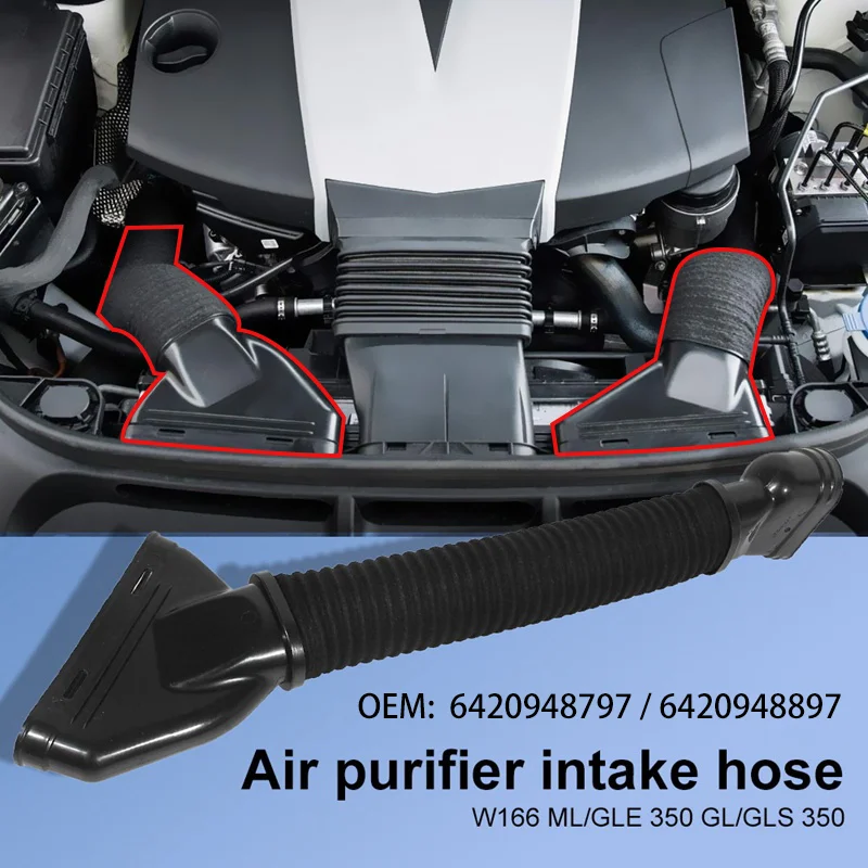 6420948797 6420948897 For Mercedes Benz W166 X166 GL350 ML350 2012-2017 Car Accessories Air Cleaner Inlet Hose Duct Tube Pipe