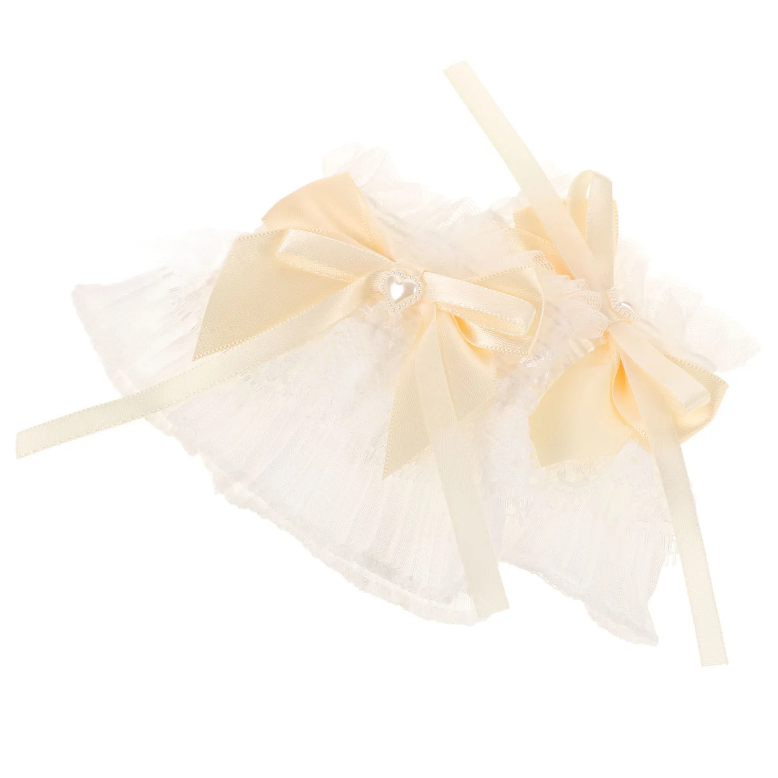 1 زوج الدانتيل الأصفاد اليد النساء معقدة الأزهار تصميم انفصال نفخة الأكمام المرفقة الأكمام لفستان نفخة الأكمام