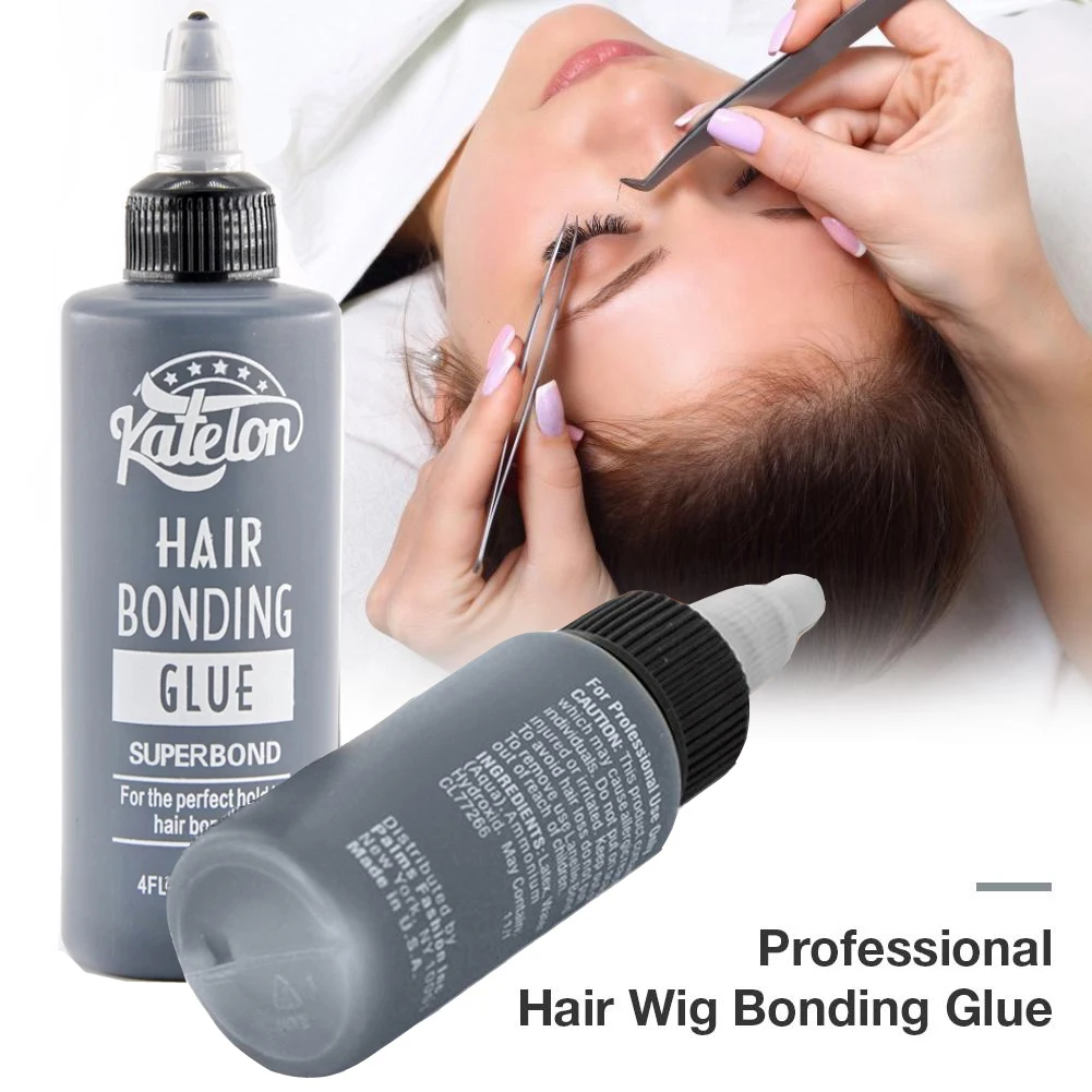 30/60/118ml Wasserfester Haarverlängerungskleber für Wimpern, Toupets, Perücken, Haarverlängerungen, Haarverbindungs-Klebstoff