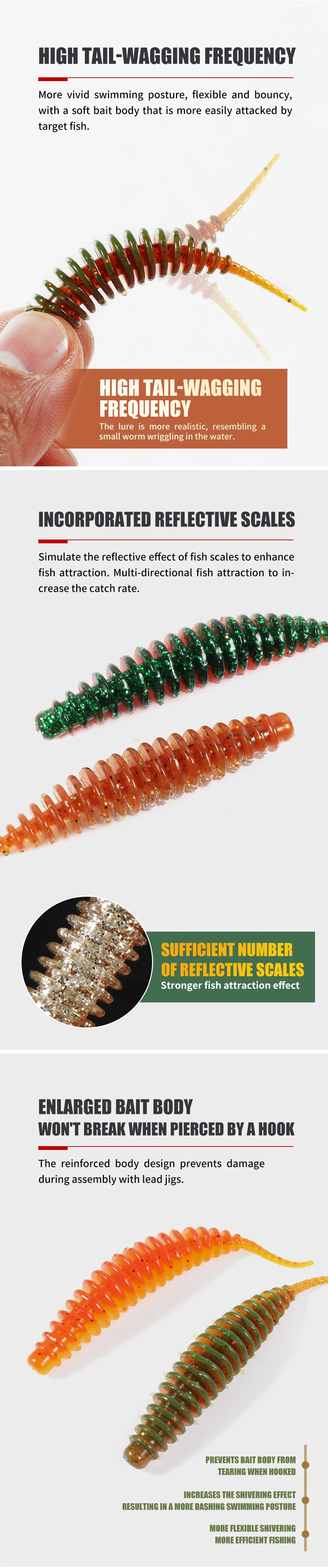 2023 Hot Supercontinent Worm Bait Soft Bait Tanta Fishy Smell Fishing Lures Pesca Carp Fishing Bass Lure Isca Artificial PVA