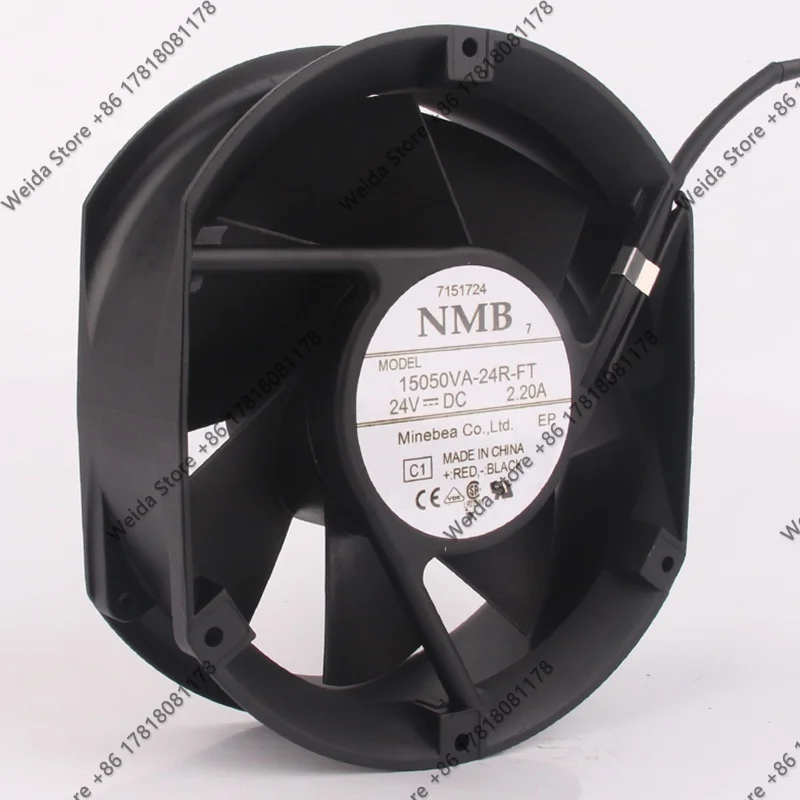 15050VA-24R-FT 24VDC 2.20A 172X150X51MM 17251 17.2CM Original NMB Super Large Airflow Imported Fan