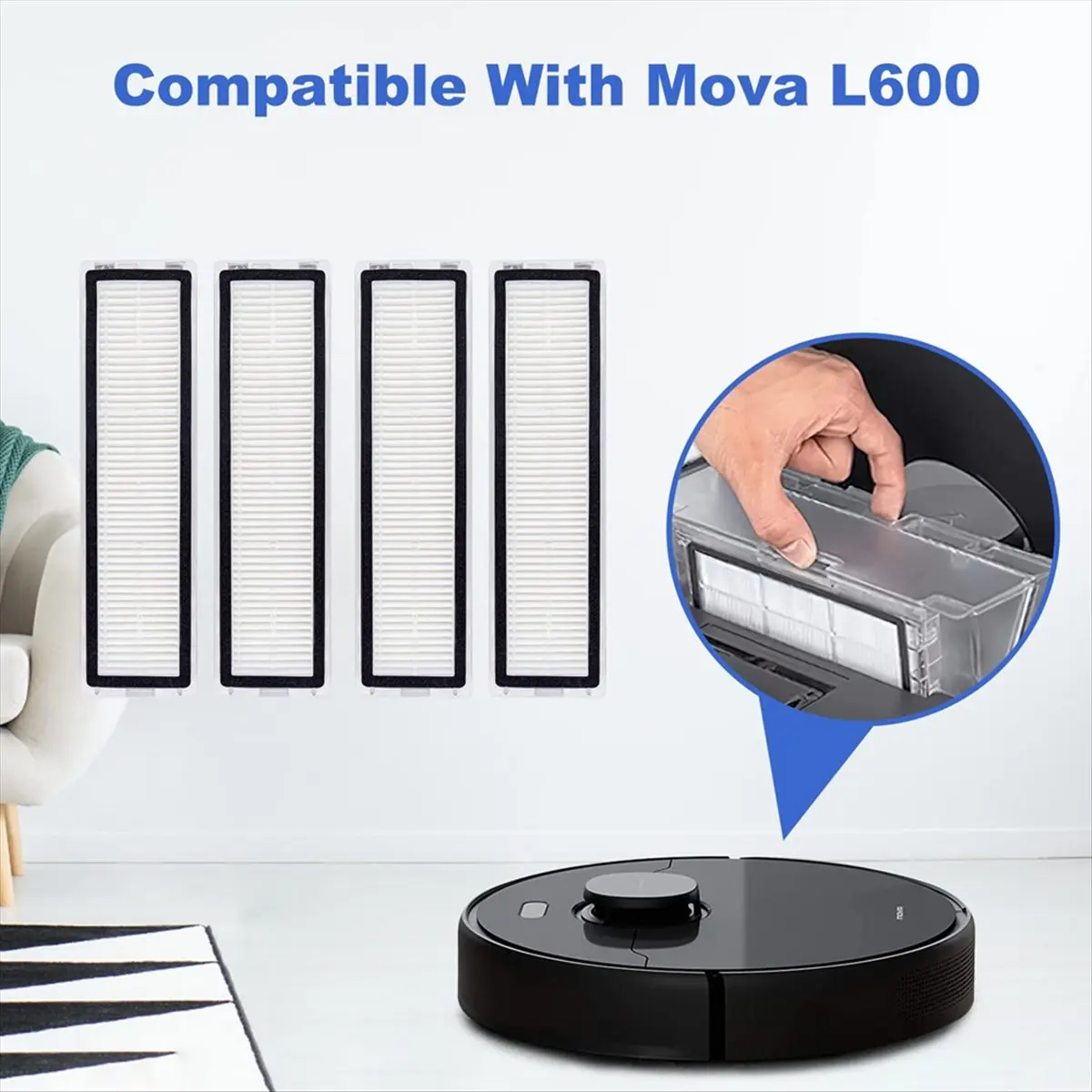 [СПЕЦИАЛЬНОЕ ПРЕДЛОЖЕНИЕ] HEPA-фильтр для роботов-пылесосов L10s Pro / D9 Plus / L10s Plus S10+ S20+ (запасные части)