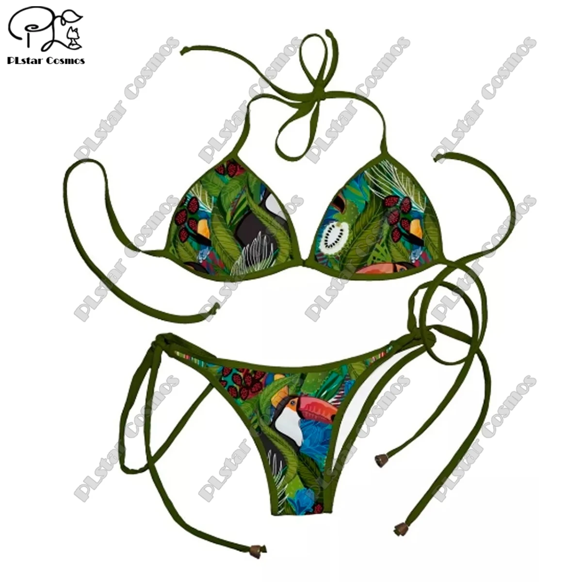 PLstar Cosmos Bikini 2 pezzi Bikini 3D All Over stampato estate donna Bikini costumi da bagno donna costume da bagno Sexy Bikini set 2