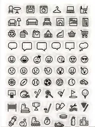 2024 New Mood icon stamp Clear Stamps for Scrapbooking Transparent Silicone Rubber DIY Photo Album Decor