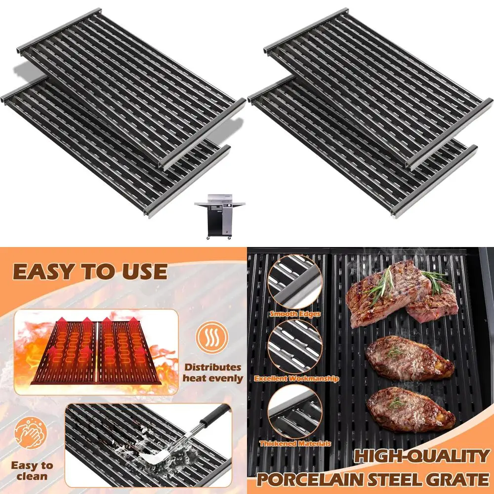 

Edge Electric Grill Replacement Porcelain Cooking Grates, 2-Pack