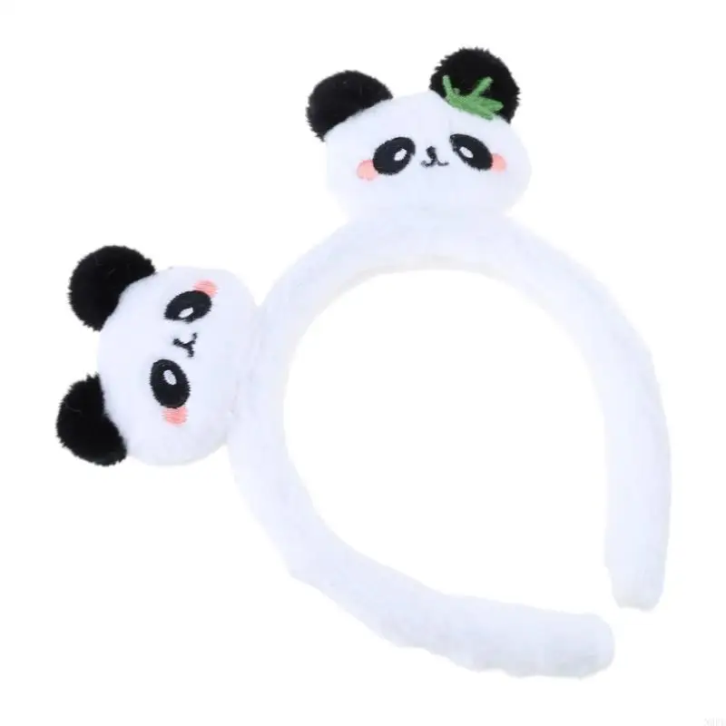 N0PE Plush Cartoon Panda Hair Claw for Girls Lovely Panda Claw Clip Hair Styling Hairband Children Jaw Clip Women Hair Decors