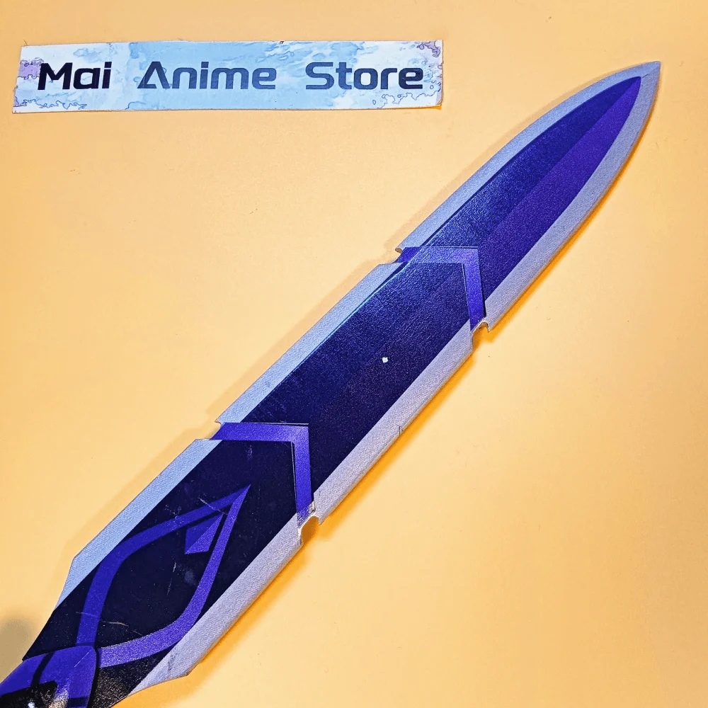 Genshin-espada de Anime Katana de impacto de 19,7 pulgadas, espada samurái Original, tamaño Real japonés, accesorio de Cosplay, cuchillo Ninja de madera, juguete para regalo