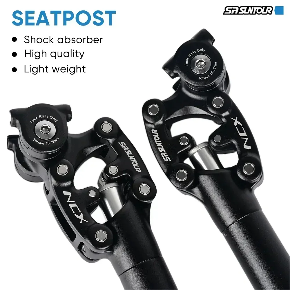 SR SUNTOUR NCX MTB Suspension Seatpost 27.2 28.6 31.6 33.9mm*350mm Bike Damping Seat Tube Shock-absorbing Bicycle Seat Post