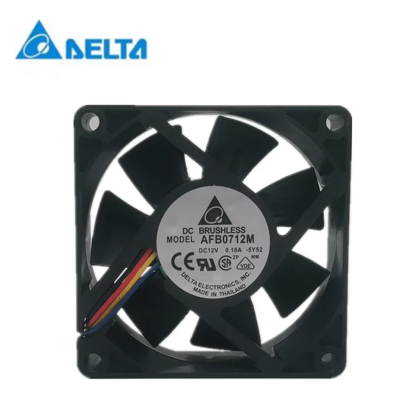 

New delta AFB0712M 7025 12V 0.18a 7cm speed measurement CPU power supply chassis fan