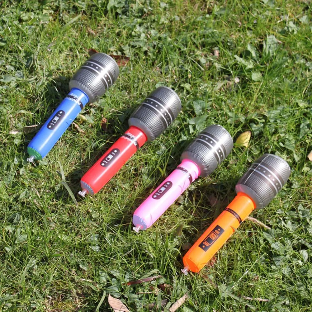 

12pcs Inflatable Microphone PVC Material Giant Pool Float Kids Toy Party Favors Birthday Beach Swimming Toys Ice Cream Lover