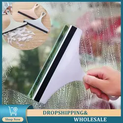 Silicone Non-Slip Glass Wiper Cleaner Household Window Cleaning Tool Cleaning Glass Scraper For Bathroom Mirror Tiles Water