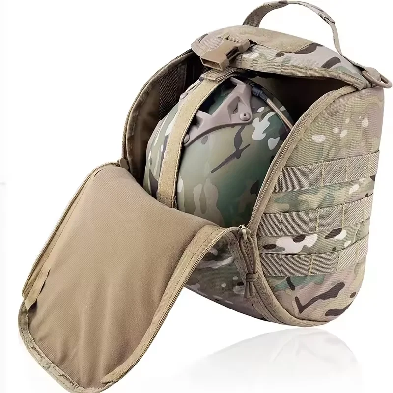 Tactical Helmet Bag Pack Multi-Purpose Molle Storage Carrying Pouch for Sports Hunting Shooting Combat Helmets