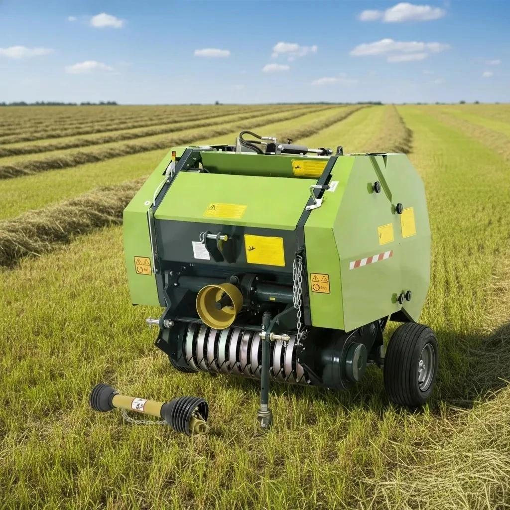 

2026 Heavy-Small Round Baler with Integrated Wrapping Unit for Hay & Silage Harvest Packing