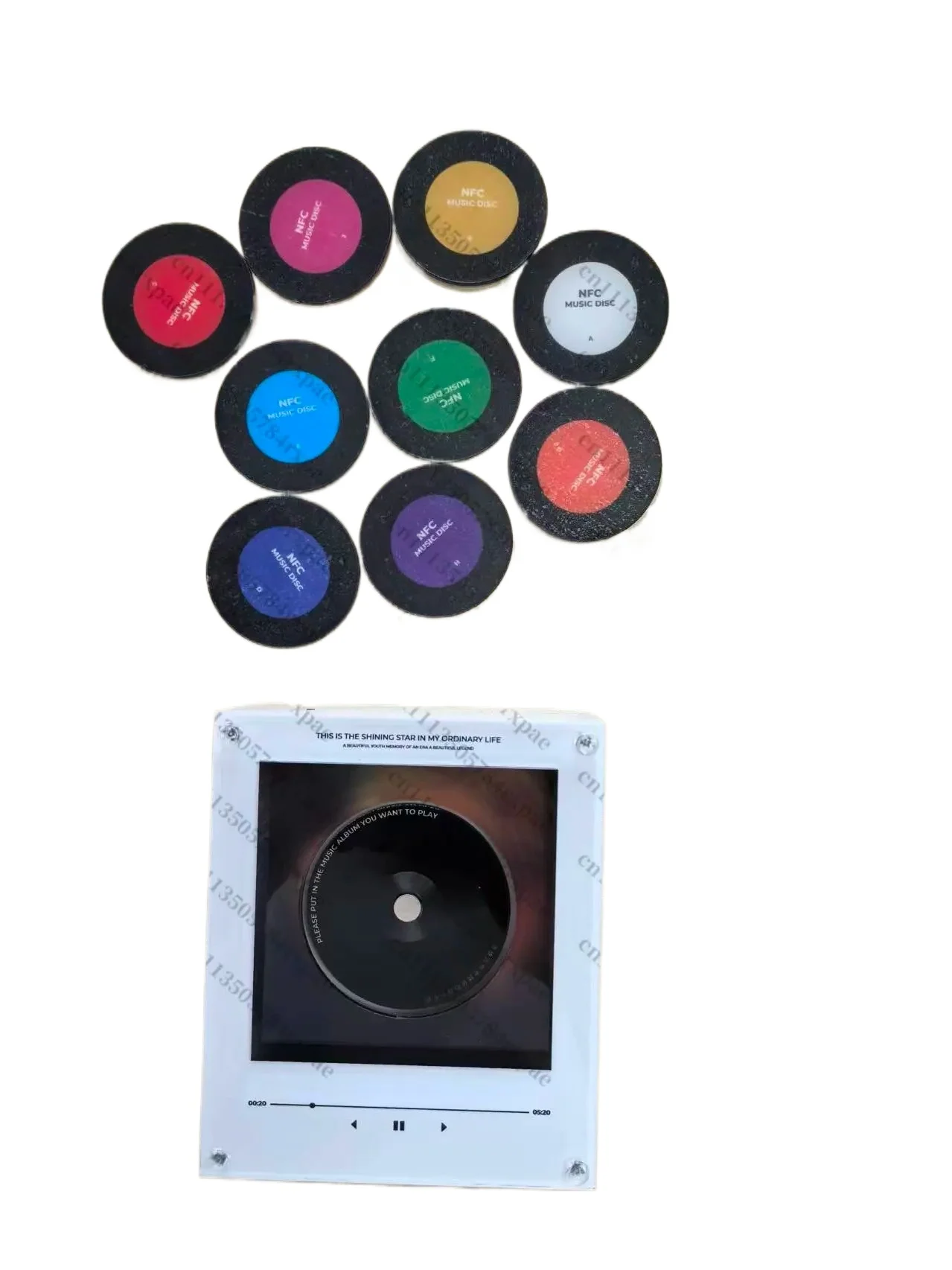 Night Light Magnetic Refrigerator Sticker NFC Induction Automatic Singing Acrylic Creative Ornament To Customize