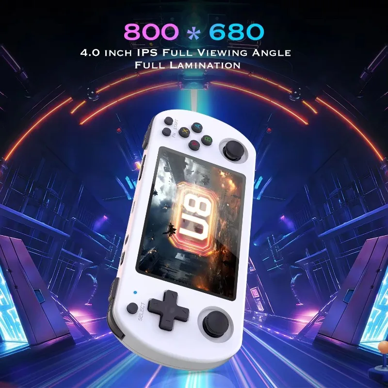 4.0 Inch IPS Screen U8 Retro Game Console Linux System R35s Pro Portable Pocket Player Indoor Leisure Entertainment Device