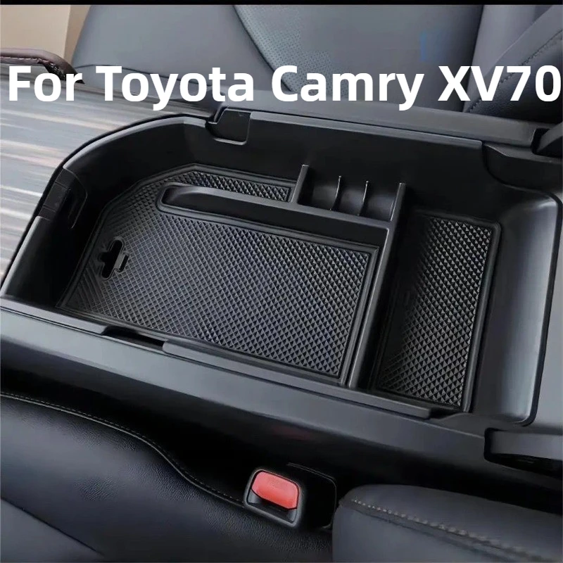 

Armrest Box Storage Box For Toyota Camry XV70 Accessories 2023/2022 Plastic Divided Grid Shock-Absorbing Anti-Rattle 2018-2021