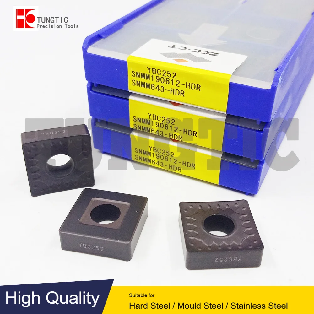 

SNMM190612-HDR YBC252 SNMM643-HDR Carbide Turning Tools Lathe Inserts Cutter Machining Metal