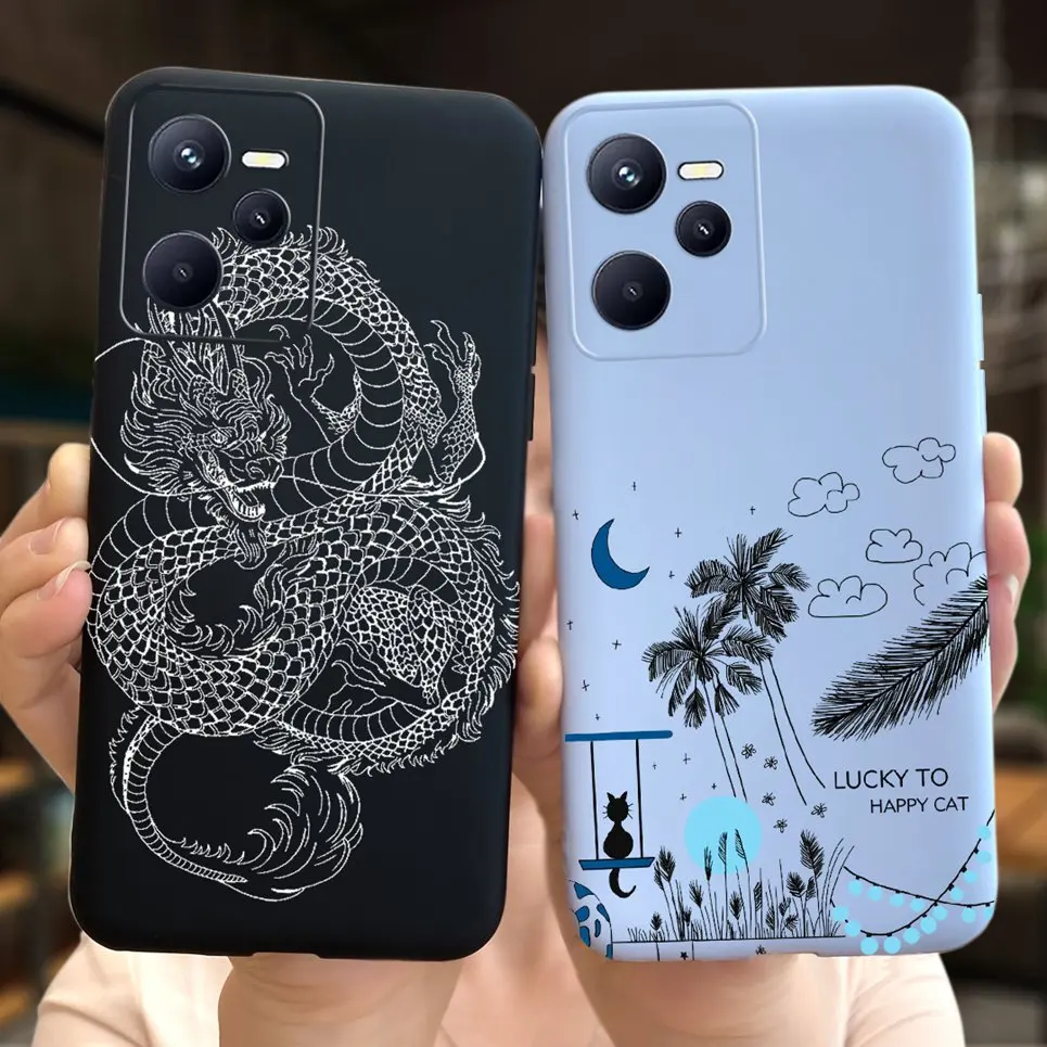 For Cover Realme C31 C30 C35 Phoen Case Dragon Cartoon Panda Candy Coque Etui On Realme C30 C 31 35 Silicone Bumper Housing