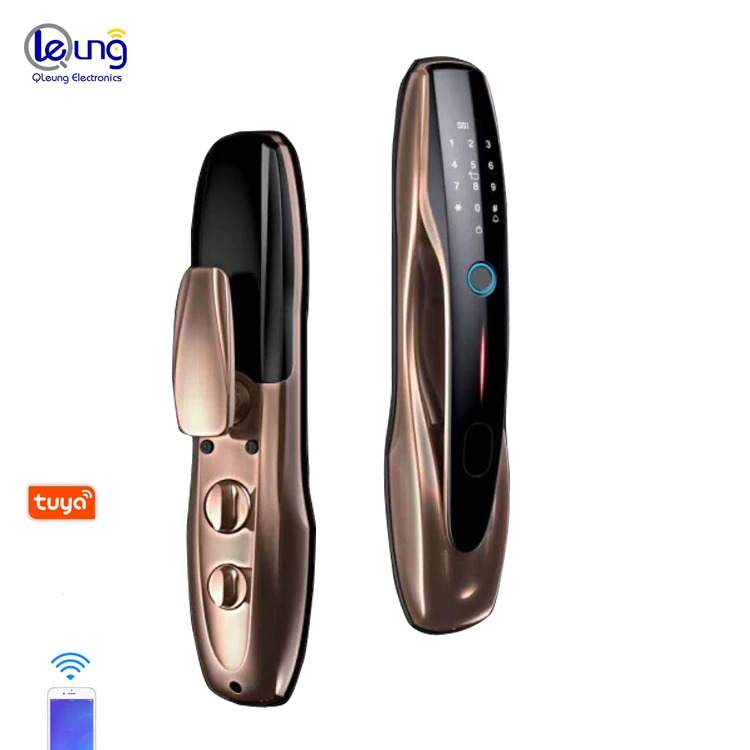 S916 واي فاي قفل البيومترية بصمة الذكية تويا قفل الباب الرقمية الذكية بطاقة رمز المرور قفل الباب سبائك الزنك
