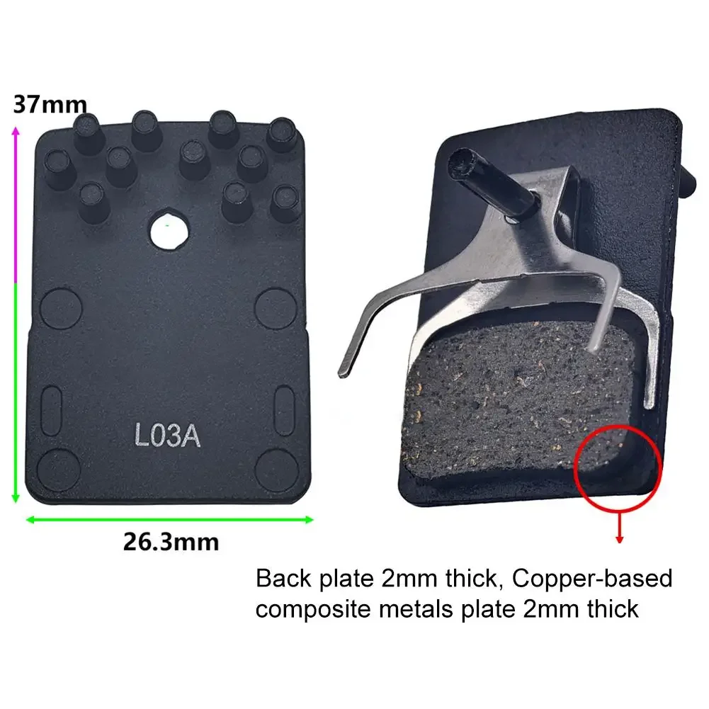 2 Kits Disc Brake Pads With Alloy Back Plate And Cooling Fin High-Quality For IIIPro- For Ltwoo- Cycling Accessories