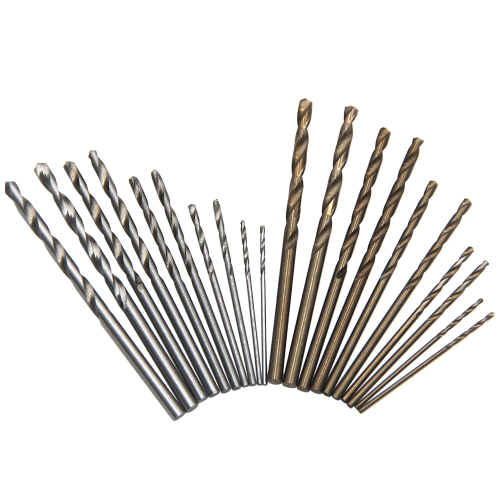 10pcs M35 Cobalt Contain Roasted Twist Drill 1-3mm High Speed Steel Full Grinding Hole Opening Tool Set