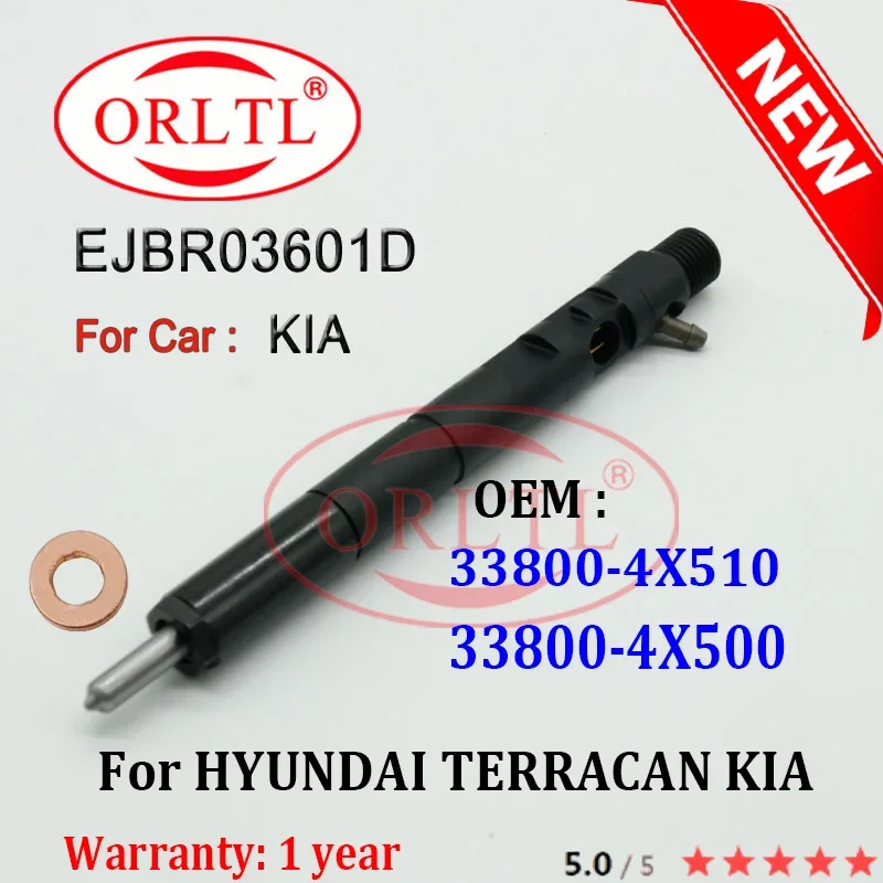 

4PCS EJBR03601D NEW Common Rail Diesel Injector 33800-4X510 33800-4X500 for HYUNDAI TERRACAN KIA