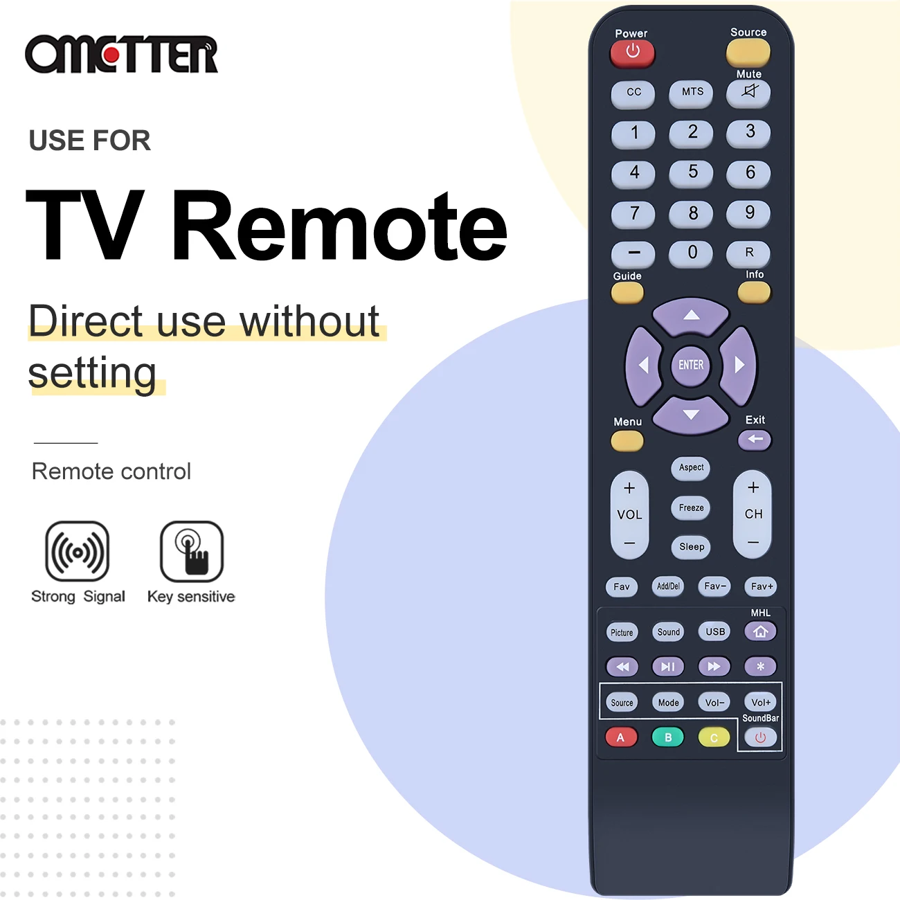 142021270009C for Sceptre 4K TV Remote Control U55Series U515 U435 U40 X40 U515CV-UMS X408BV-FHD U435CV-UMC U500CV-UMK U505CV-UM