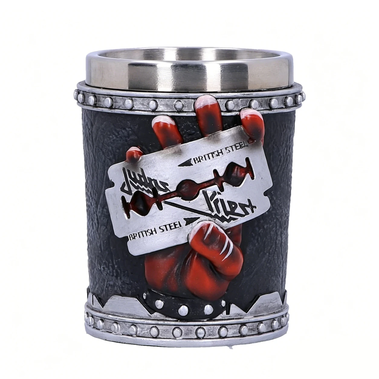 

British Steel Rock Band Mug Stainless Steel Resin Beer Cup Heavy Metal Music Merchandise Home Decor Gift