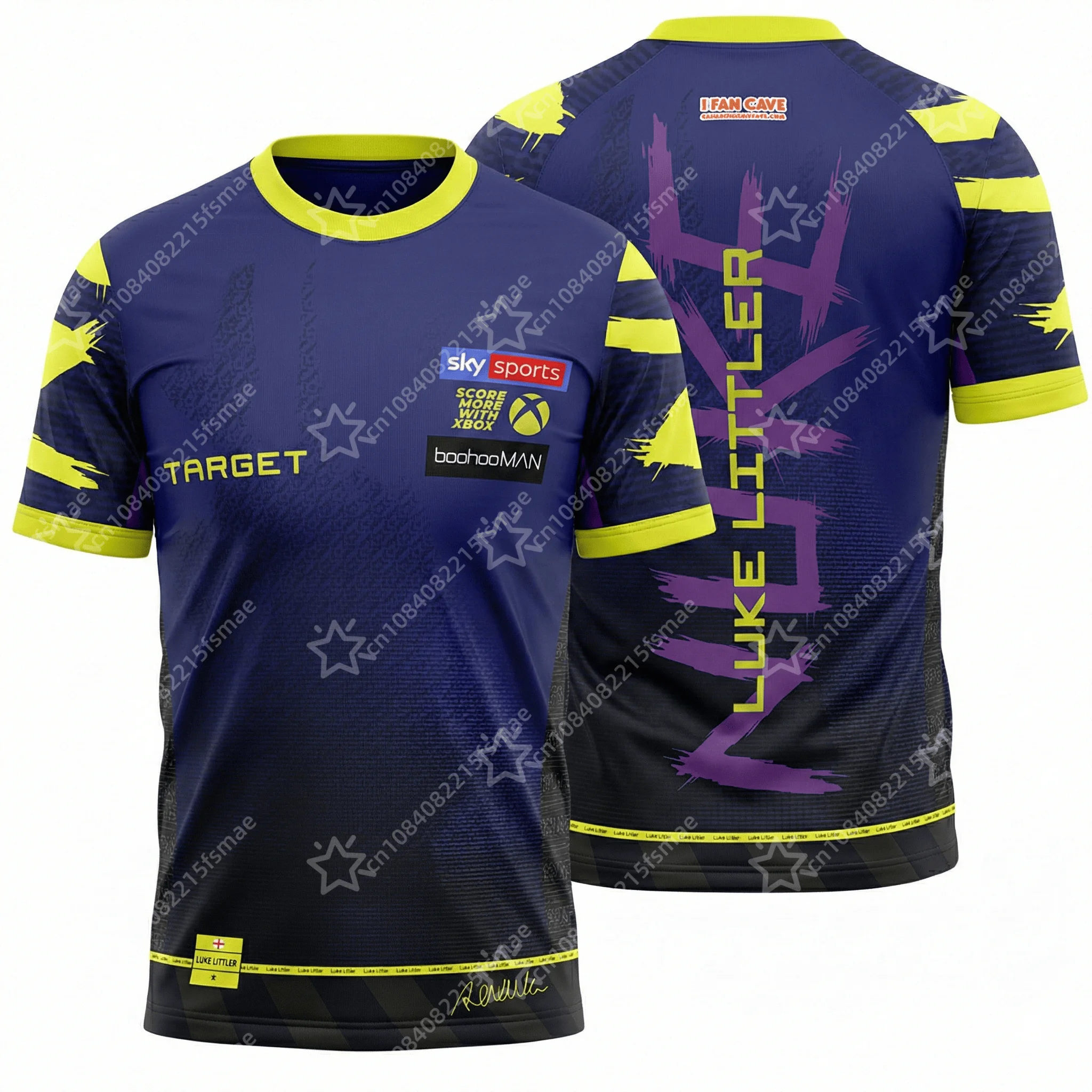 2026 PDC Luke Littler Darts Jersey“The Nuke” Men Round Neck 3D Printed T-shirt Short Sleeve Sportswear Casual Tee Tops Fan Gift image 3