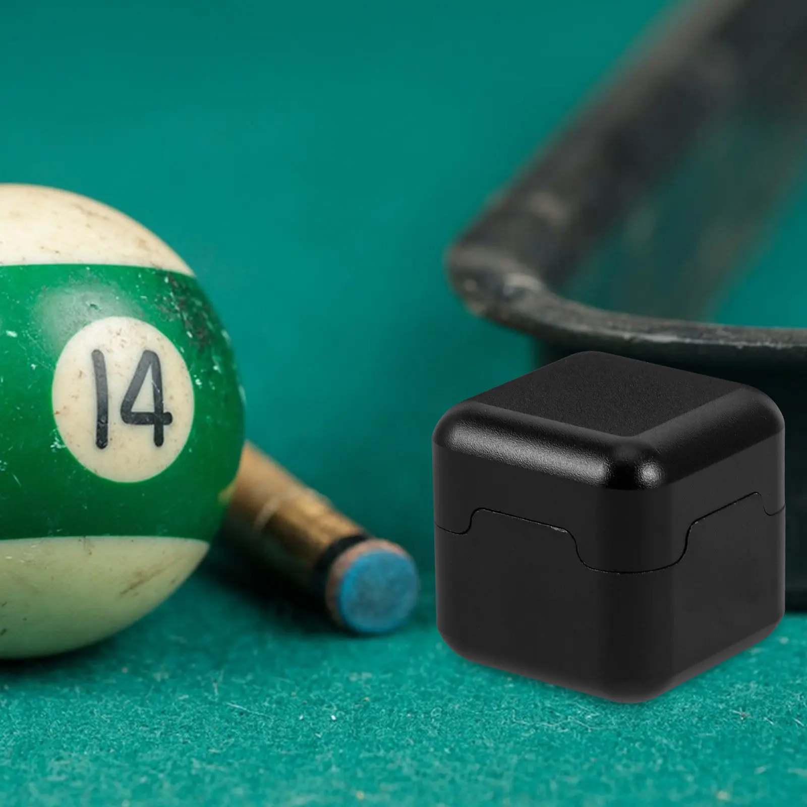 

Алюминиевый держатель для мела для бильярда, портативный, надежный, с металлическим зажимом, мини-футляр для мела, аксессуар для бильярдного стола