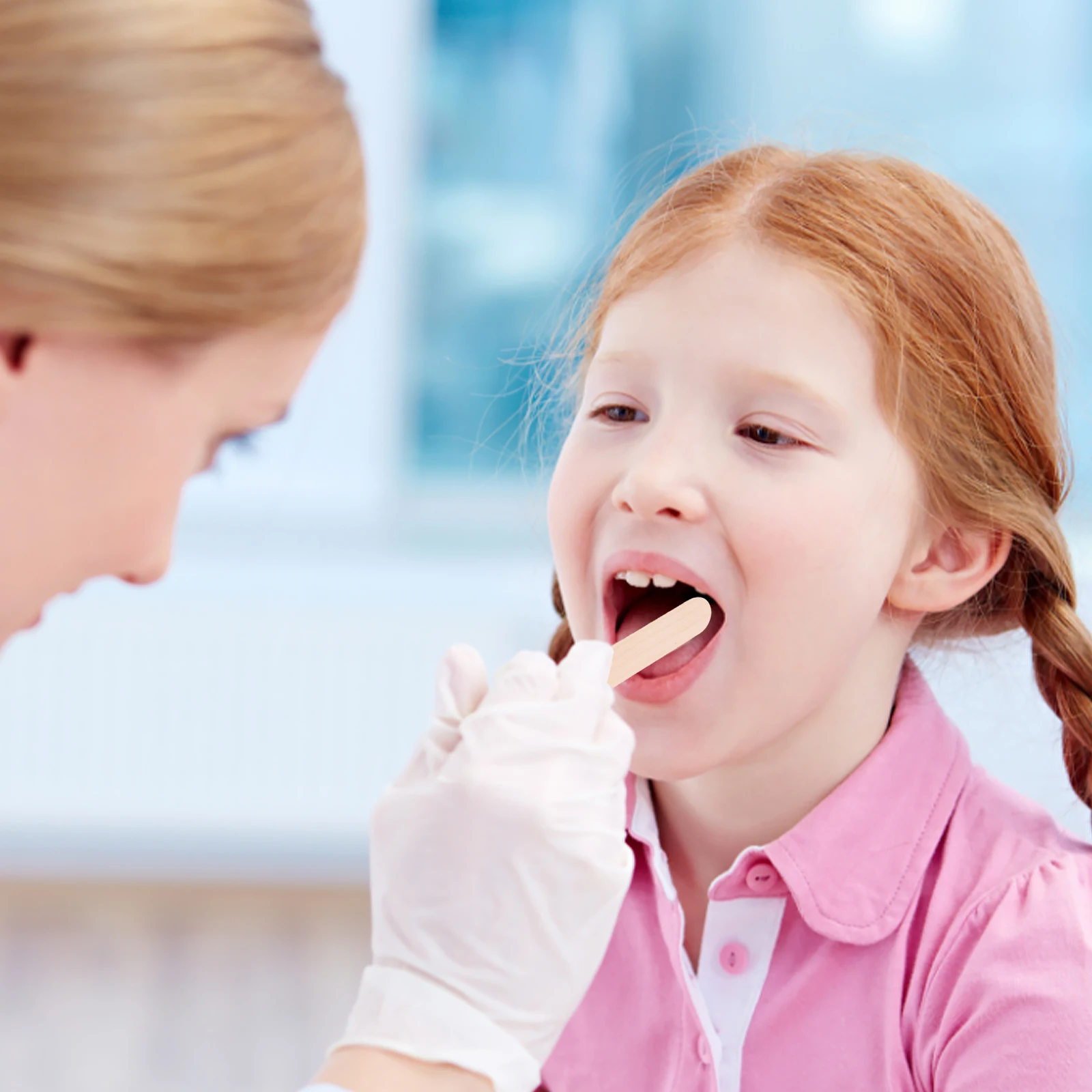 

200pcs Wooden Tongue Depressors Disposable Oral Diagnostic Sticks For Dental Examination Hospital Use Teaching Equipment Tools