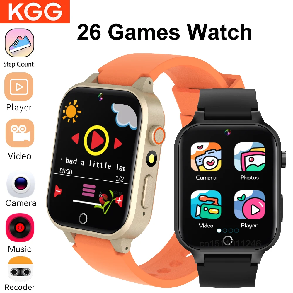 Kids Smart Watches For Girls Boys With 26 Games Touch Screen  Camera Pedometer Video MP3 Alarm Kids Digital Watch Birthday Gift