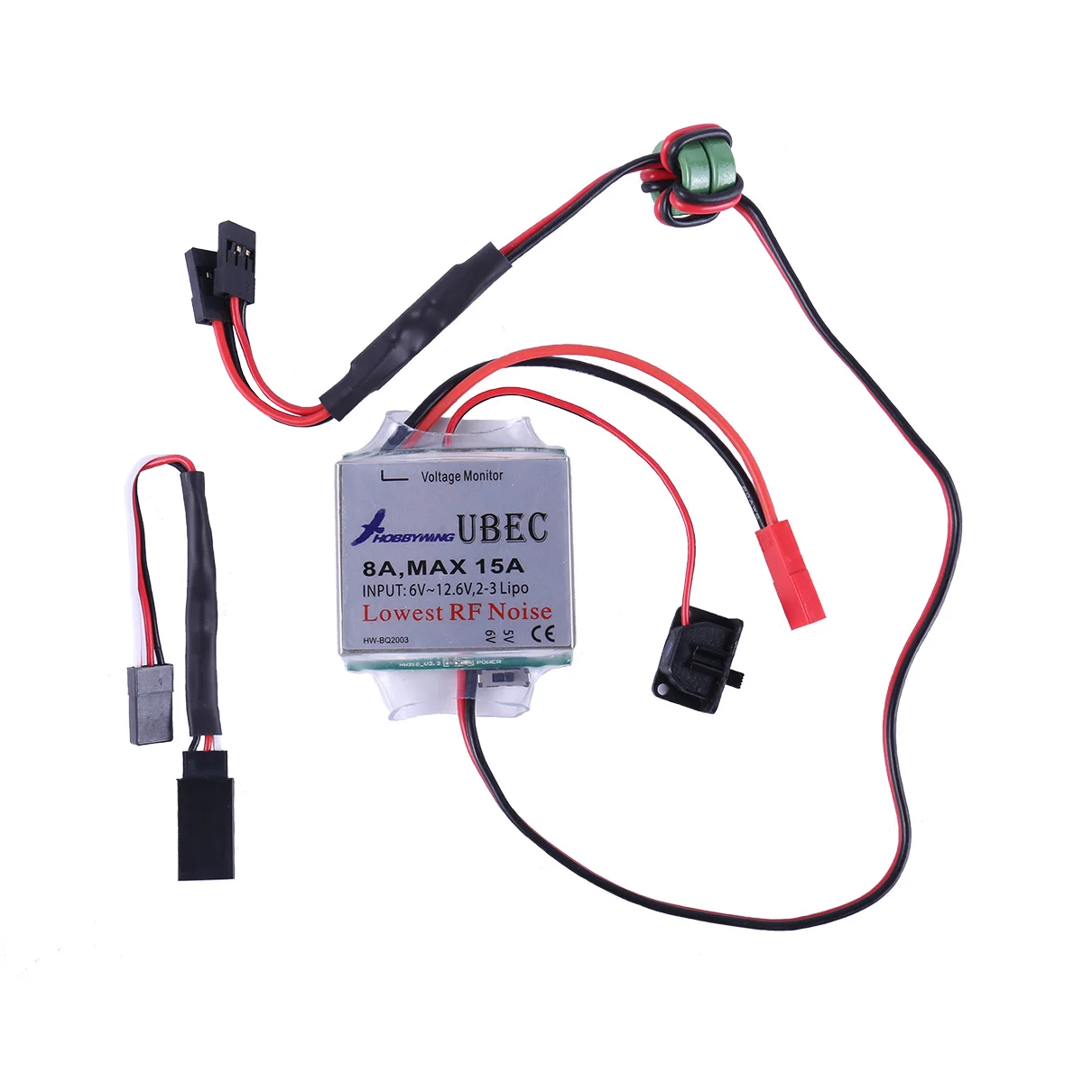 Hobbywing 5V 6V Switchable RC 8A UBEC Max 15A Lowest RF Noise BEC Voltage Regulator Mdoule Drone Quadcop