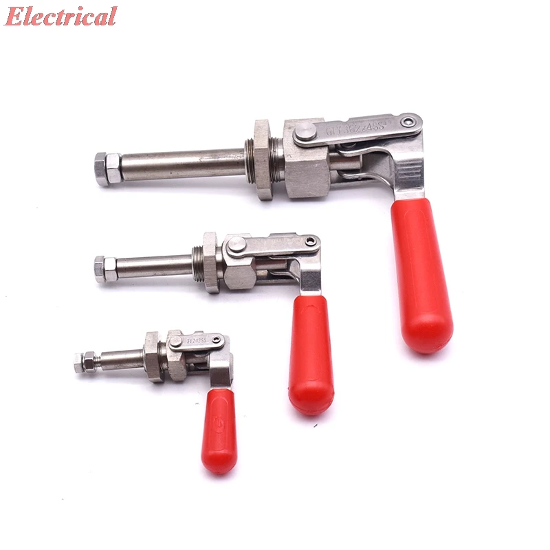 1pc GH36202M GH36204M GH36224M Push-pull Quick Clamp Lever Fastener Hand Tool 20/40(39)/65.5 Stroke Woodworking Galvanized Iron