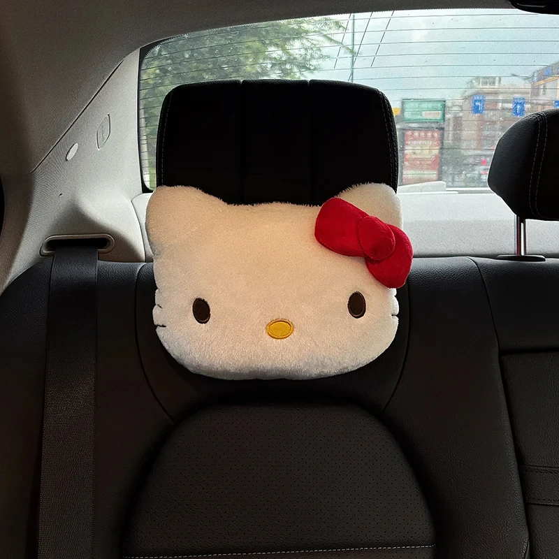 

Sanrio Hello Kitty мультяшный автомобильный подголовник для шеи, подушка, аксессуары, автомобильное сиденье, подставка для шеи, автокресло, поддержка головы, защита для шеи