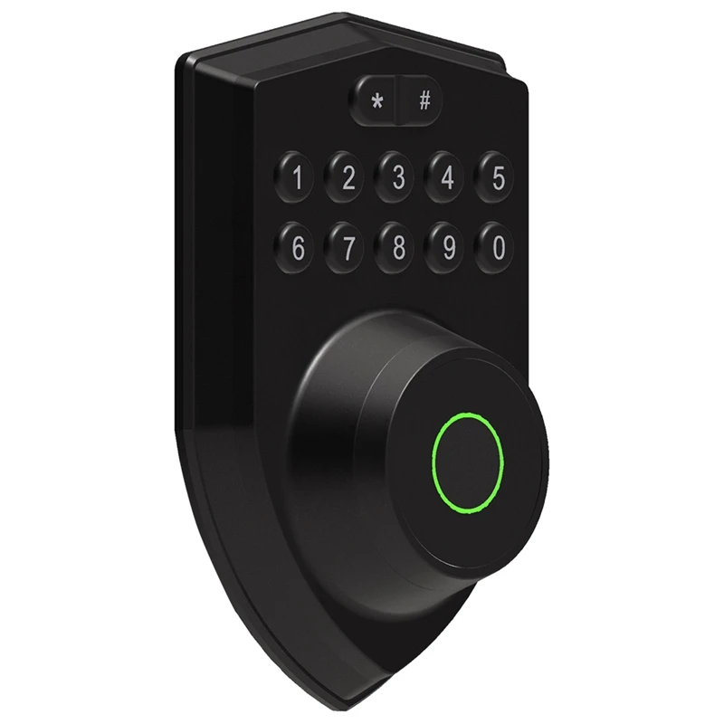 Tuya BLE Fingerprint Deadbolt Lock Smart Digital Lock APP Auto Lock Delay With Latch Password/Key/APP Remote Unlock