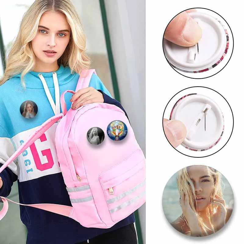 Singer Karol G Coin Brooch Funny Album Manana Sera Bonito Lapel Pins Handmade Round Badges Bag Collar Hat Jewelry Ornament Gifts