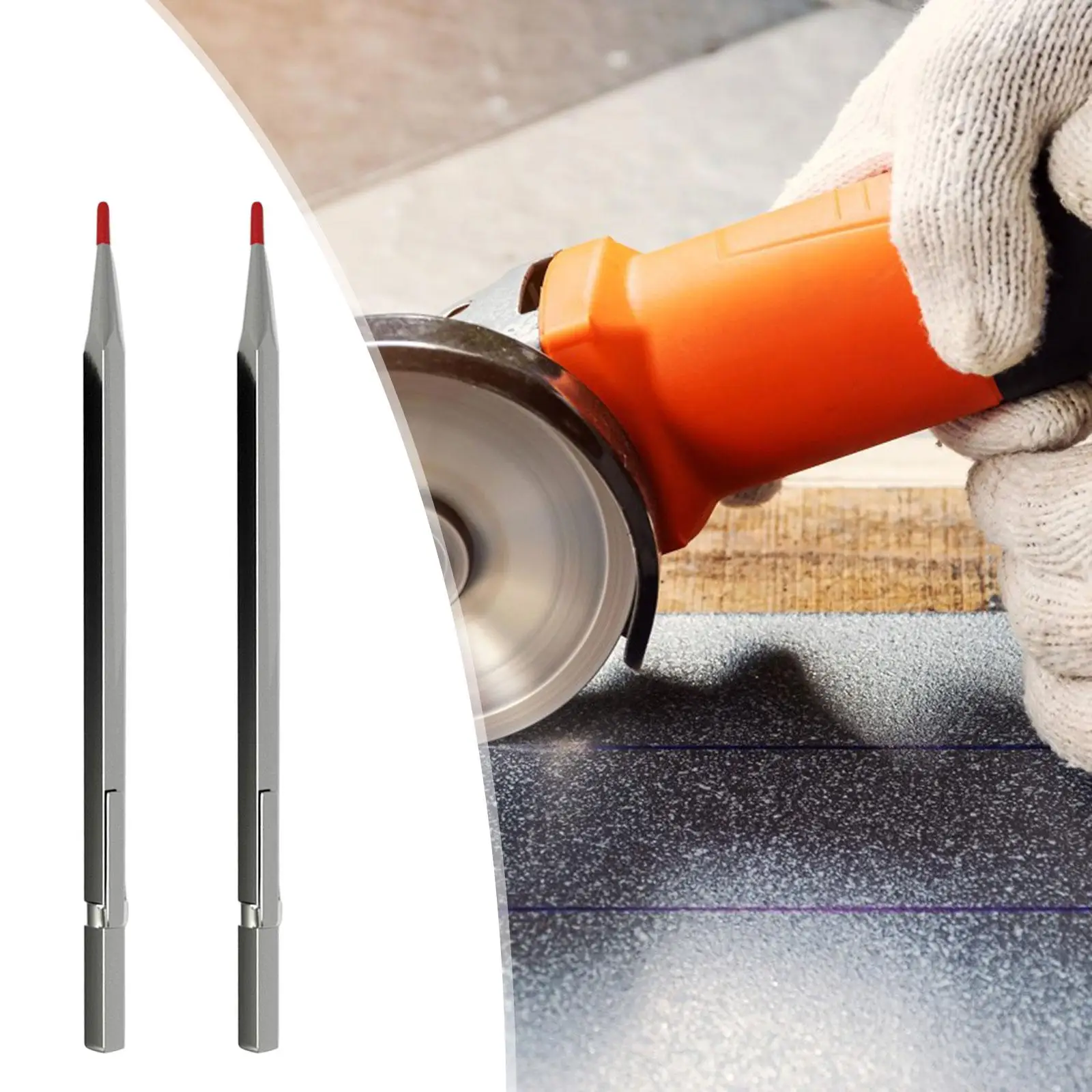 2Pcs Carbide Tip Scriber Versatile Engraving Pen for Hardened Steel