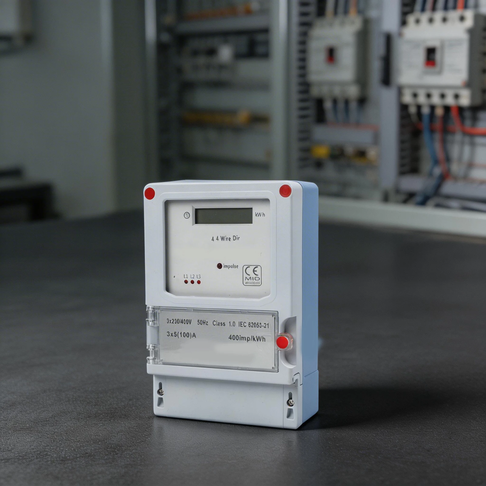 155*110*46m Three Phase Meter Residential Energy Consumption Meter Current Meter Digital KWh Meter Wall Mount Installation