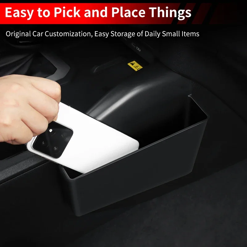 لتويوتا LC250 لاند كروزر برادو 250 1958 سلسلة 2025 2024 صندوق تخزين جانبي للتحكم المركزي ملحقات ضبط داخلية سوداء