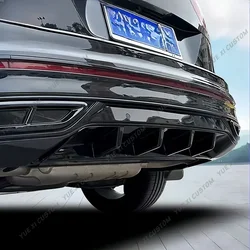 For VW Tiguan R-line / Tiguan R MK2 Facelift 2020-2023 Car Rear Valance Rear Bumper Diffuser Rear Lip Canard Spoiler Splitter