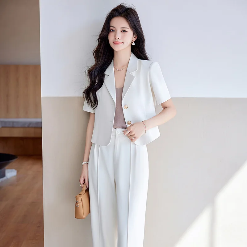 

Hotel Manager Work Clothes Female New Business Suit Business Workwear Jewelry Shop Beauty Salon Front Desk Labor SuitOL